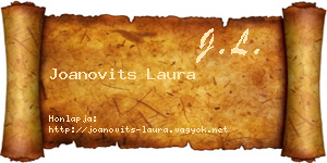 Joanovits Laura névjegykártya