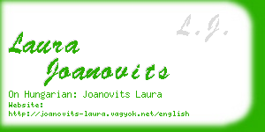 laura joanovits business card